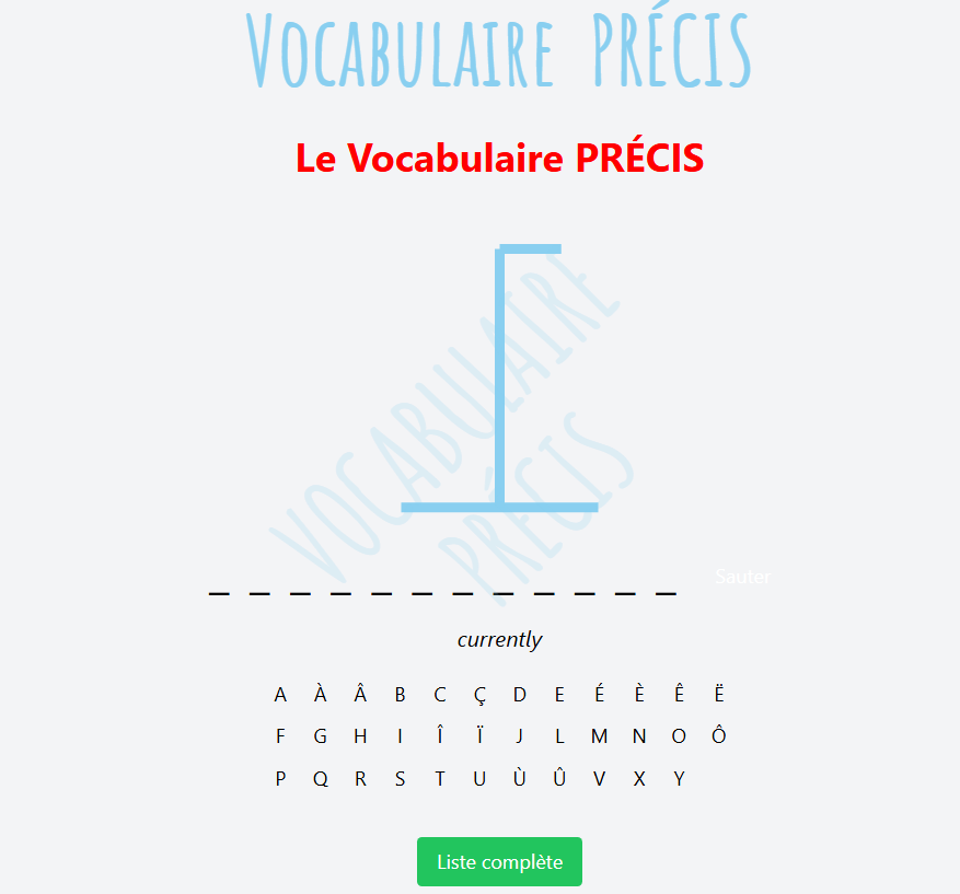 Hangman Précis